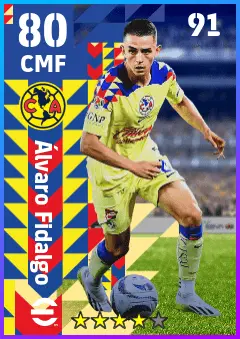 Alvaro Fidalgo eFootball 2026 player card — 80 OVR CMF