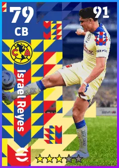 Israel Reyes eFootball 2026 player card — 79 OVR CB