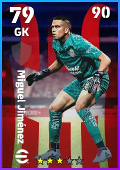 Miguel Jimenez eFootball 2026 player card — 79 OVR GK
