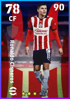 Ronaldo Cisneros eFootball 2026 player card — 78 OVR CF