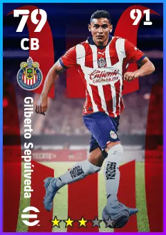 Gilberto Sepulveda eFootball 2026 player card — 79 OVR CB