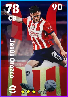 Jesus Orozco eFootball 2026 player card — 78 OVR CB