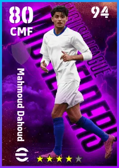 Mahmoud Dahoud eFootball 2026 player card — 80 OVR CMF