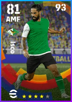 Isco eFootball 2026 player card — 81 OVR AMF