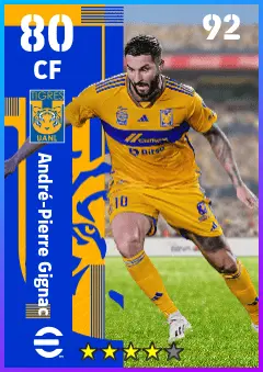 Andre-Pierre Gignac eFootball 2026 player card — 80 OVR CF