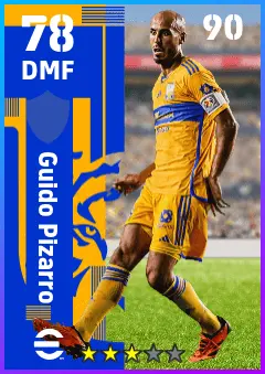 Guido Pizarro eFootball 2026 player card — 78 OVR DMF