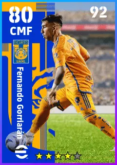 Fernando Gorriaran eFootball 2026 player card — 80 OVR CMF
