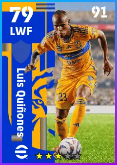 Luis Quinones eFootball 2026 player card — 79 OVR LWF