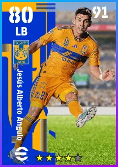 Jesus Alberto Angulo eFootball 2026 player card — 80 OVR LB