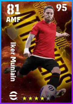 Iker Muniain eFootball 2026 player card — 81 OVR AMF