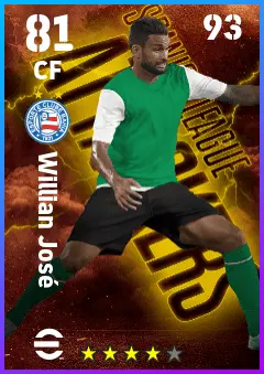 Willian Jose eFootball 2026 player card — 81 OVR CF