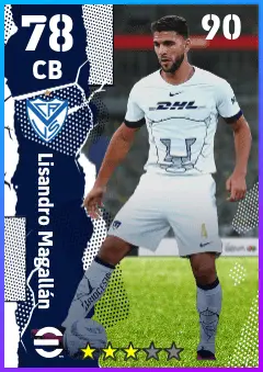 Lisandro Magallan eFootball 2026 player card — 78 OVR CB