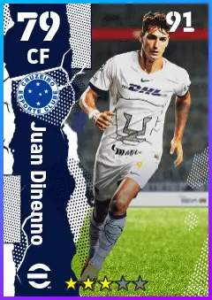 Juan Dinenno eFootball 2026 player card — 79 OVR CF
