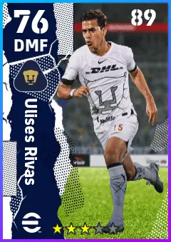 Ulises Rivas eFootball 2026 player card — 76 OVR DMF
