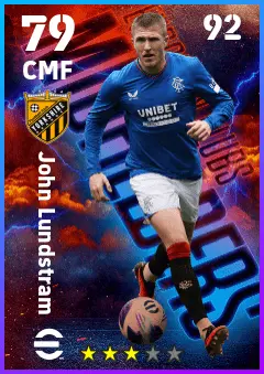 John Lundstram eFootball 2026 player card — 79 OVR CMF