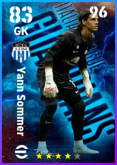 Yann Sommer eFootball 2026 player card — 83 OVR GK