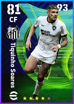 Tiquinho Soares eFootball 2026 player card — 81 OVR CF