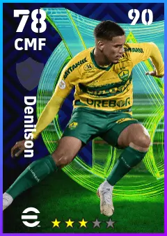 Denilson eFootball 2026 player card — 78 OVR CMF