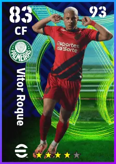 Vitor Roque eFootball 2026 player card — 83 OVR CF