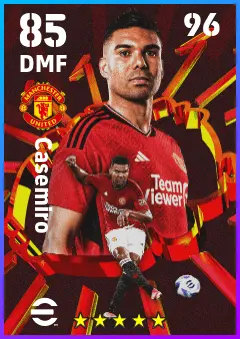 Casemiro eFootball 2026 player card — 85 OVR DMF
