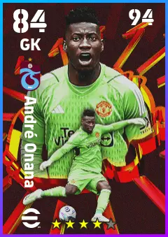 Andre Onana eFootball 2026 player card — 84 OVR GK