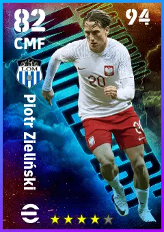 Piotr Zielinski eFootball 2026 player card — 82 OVR CMF