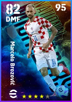 Marcelo Brozovic eFootball 2026 player card — 82 OVR DMF