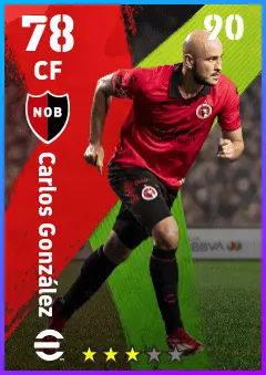 Carlos Gonzalez eFootball 2026 player card — 78 OVR CF