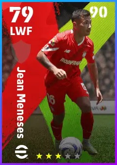 Jean Meneses eFootball 2026 player card — 79 OVR LWF