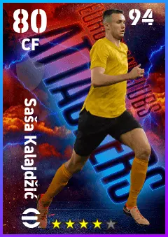 Sasa Kalajdzic eFootball 2026 player card — 80 OVR CF