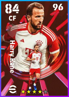 Harry Kane eFootball 2026 player card — 84 OVR CF