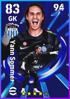 Yann Sommer eFootball 2026 player card — 83 OVR GK