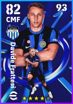 Davide Frattesi eFootball 2026 player card — 82 OVR CMF