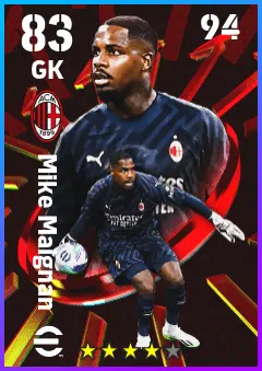 Mike Maignan eFootball 2026 player card — 83 OVR GK