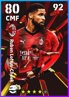 Ruben Loftus-Cheek eFootball 2026 player card — 80 OVR CMF