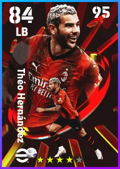 Theo Hernandez eFootball 2026 player card — 84 OVR LB