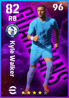 Kyle Walker eFootball 2026 player card — 82 OVR RB