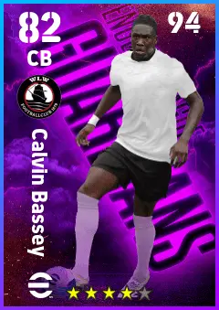 Calvin Bassey eFootball 2026 player card — 82 OVR CB