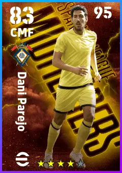 Dani Parejo eFootball 2026 player card — 83 OVR CMF