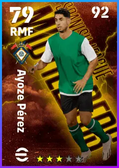 Ayoze Perez eFootball 2026 player card — 79 OVR RMF