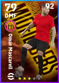 Omar Mascarell eFootball 2026 player card — 79 OVR DMF