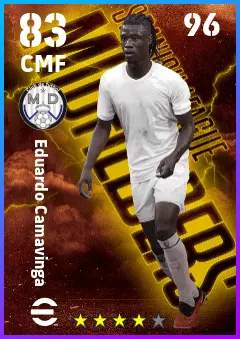 Eduardo Camavinga eFootball 2026 player card — 83 OVR CMF