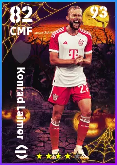 Konrad Laimer eFootball 2026 player card — 82 OVR CMF