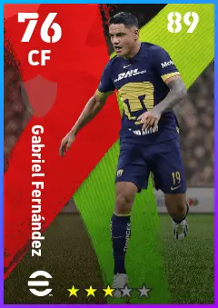 Gabriel Fernandez eFootball 2026 player card — 76 OVR CF