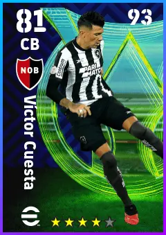 Victor Cuesta eFootball 2026 player card — 81 OVR CB