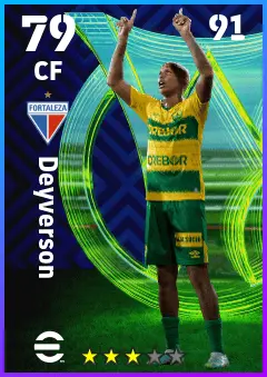 Deyverson eFootball 2026 player card — 79 OVR CF