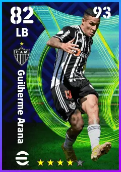 Guilherme Arana eFootball 2026 player card — 82 OVR LB