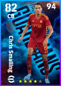 Chris Smalling eFootball 2026 player card — 82 OVR CB