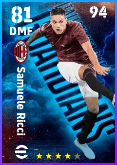 Samuele Ricci eFootball 2026 player card — 81 OVR DMF