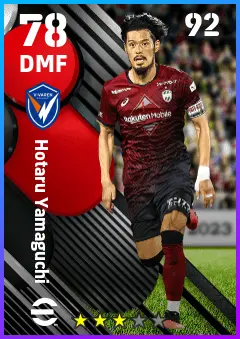 Hotaru Yamaguchi eFootball 2026 player card — 78 OVR DMF